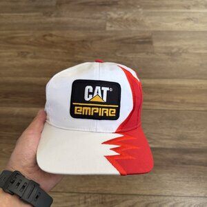 Vintage Caterpillar CAT Empire Shark Tooth Snapback Hat